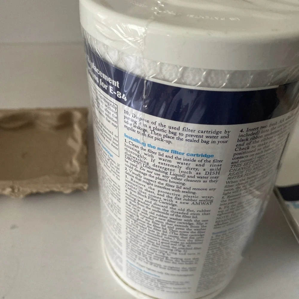 Amway E-85R Replacement Filter Kit for Water Treatment System, White. NEW